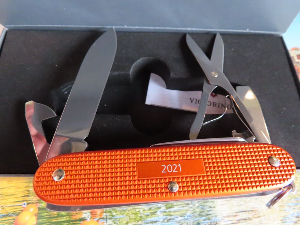 Victorinox Pioneer X Alox Limited Edition Taschenmesser 2021 Tiger Orange NEU SAK Coltello da collezione 0.8231.L21 Raro trovare Nuovo di zecca - Italia