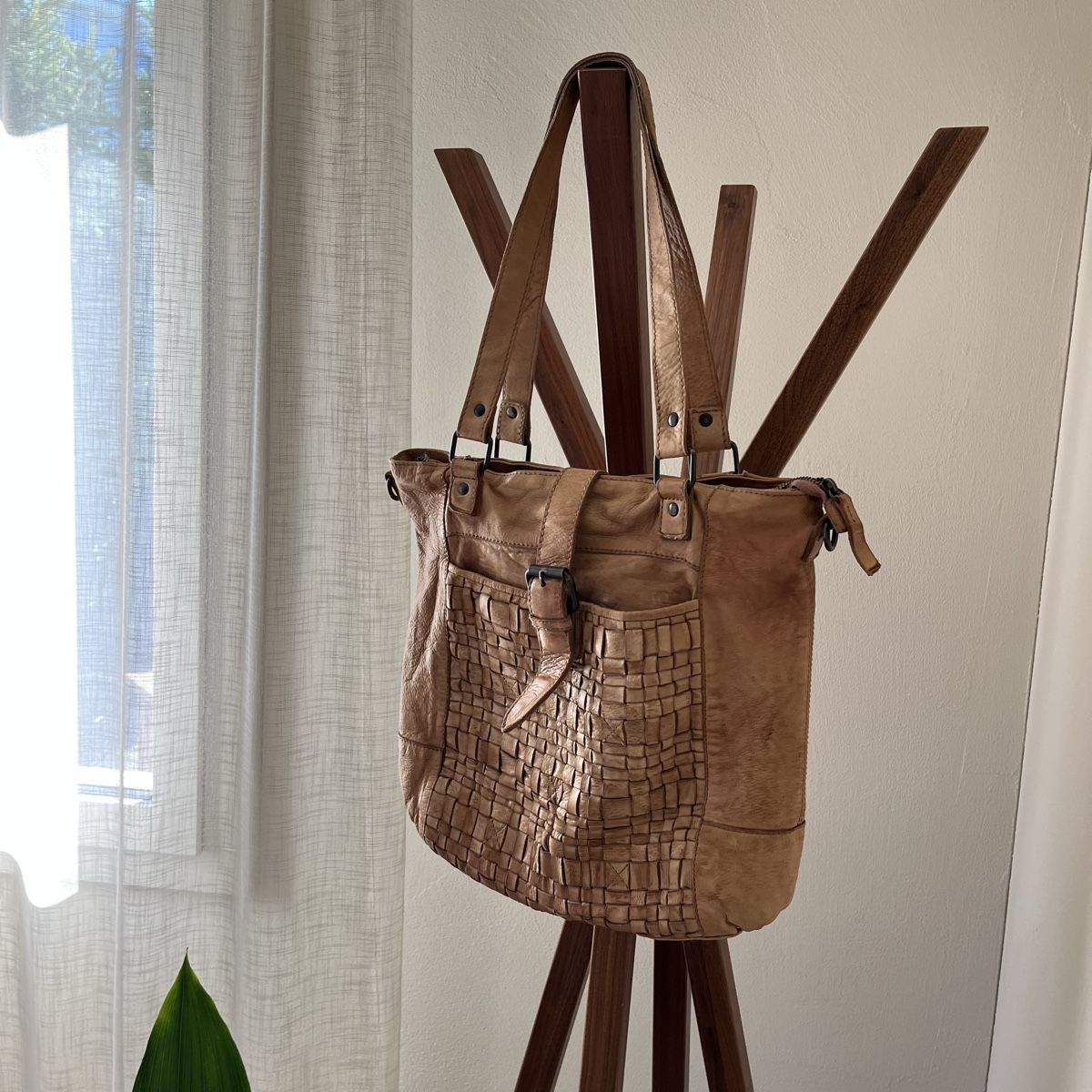 Borse: Tasche Leder Ledertasche geflochten – Usato da Buochs venduto da charlie18 3