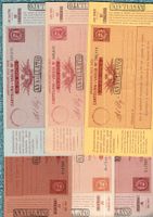 Italien cartoline-vaglia postale alt 6 stück Annullato varie