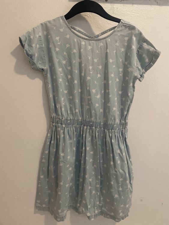 Robe D'Été Bébé Fille Peng Peng – Taille 92 – Coton Jersey Fleuri Blanc Vert