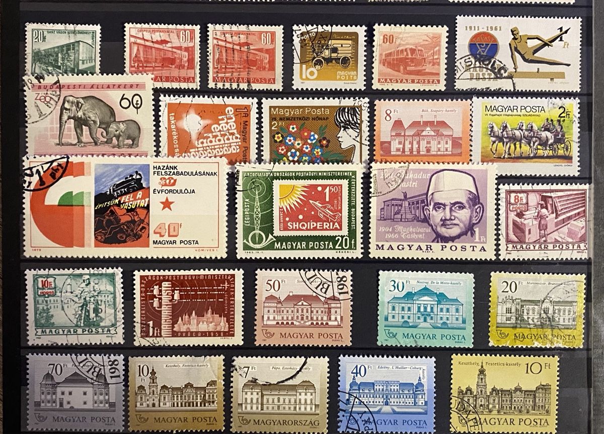 Tutti i francobolli: 94 timbres Hongrie – Usato da Petit-Lancy venduto da Solcarm 5