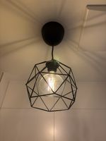 Hängeleuchte Metall schwarz geometrisch (DM ca. 20cm)