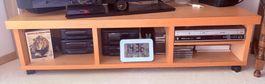 Holz-TV-Möbel mit Rollen - gut erhalten - Sommerangebot!