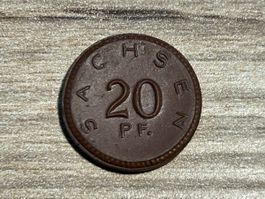 Weimar Freistaat Sachsen 1921 20 Pfennig Freistaat Sachsen