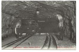 Jungfraubahn (BE) Station Eismeer - Zug-Kreuzung - um 1905
