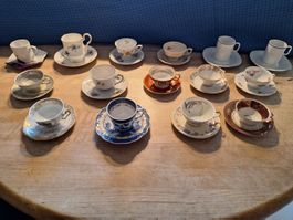 Vintage - Konvolut Porzellantassen 15Stk – div. Hersteller