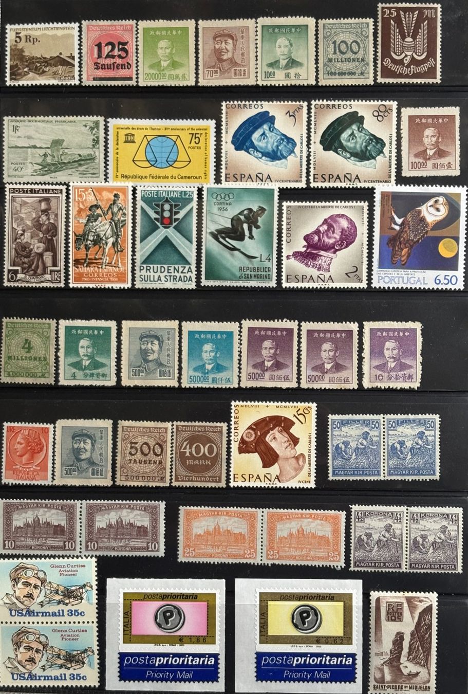 Alle Briefmarken: LOT BRIEFMARKEN INTERNATIONAL – Gebraucht aus Ostermundigen von Wyatt-Earp