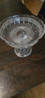 Jugendstil- Pressglas-Schale Fusschale von Meisenthal