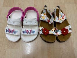 Set Sandalen für Mädchen Crocs C9 / Gr. 27