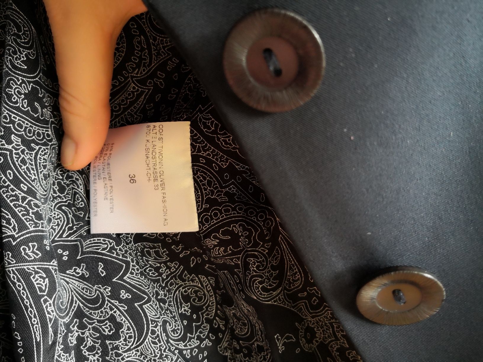 Completi & Tailleur: Dunkelblauer Blazer von Tim Oliver, Gr. 36 – Usato da Wädenswil venduto da coconut1289 3