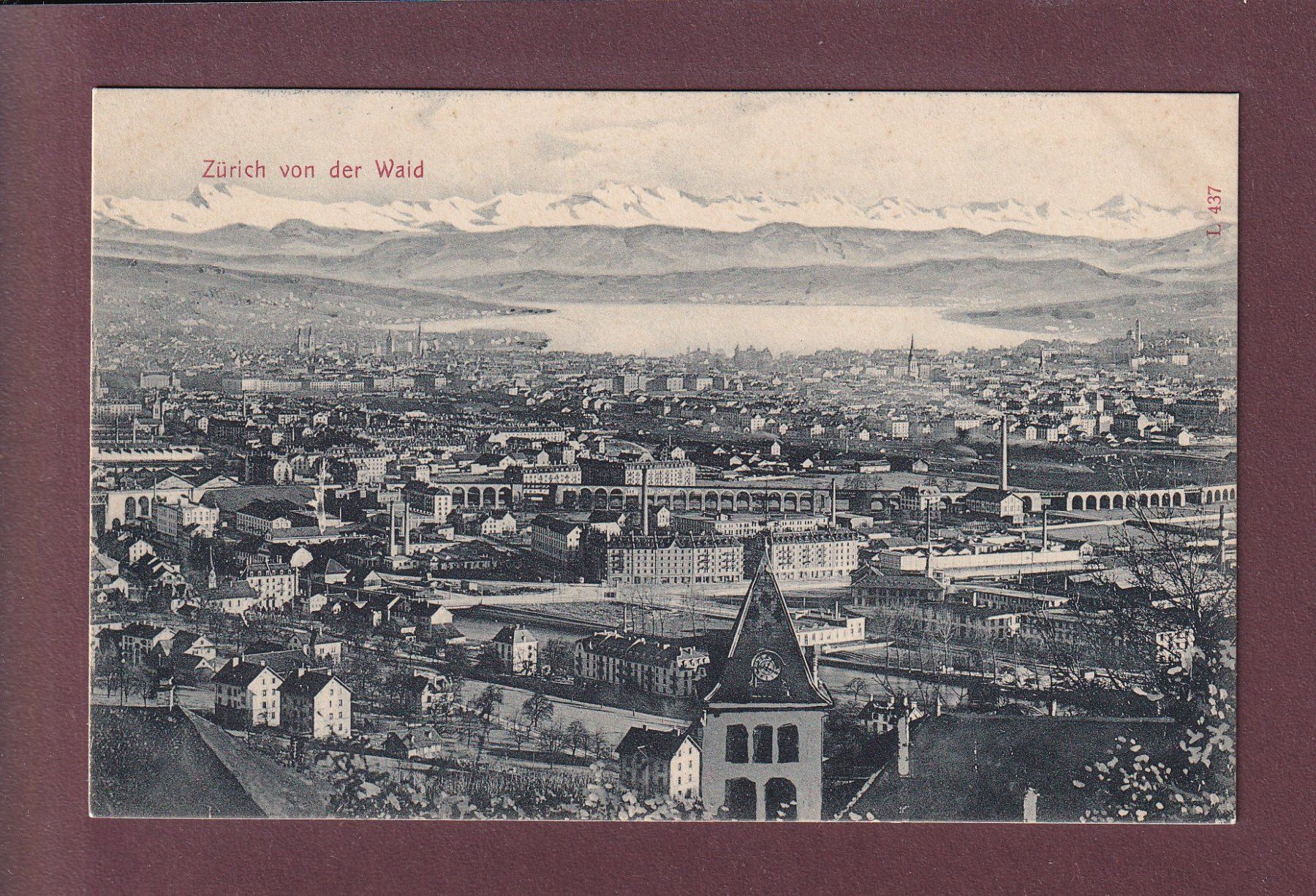 Cartoline postali: ZÜRICH von der Waid – Usato da Pully venduto da nicecards