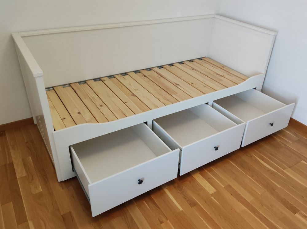 Ikea Hemnes Tagesbettgestell 3 Schubladen Weiß 80 X 200 Cm Kaufen