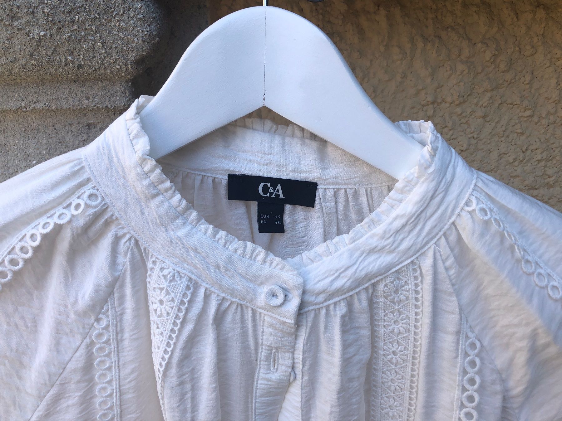 C&A Blusen: C&A Bluse weiss mit Spitze – Gebraucht aus Wädenswil von Pixie_ 2