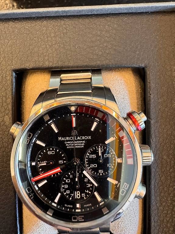 Orologi: Maurice Lacroix Pontos S Chronograph Automatic  Full Set  – Usato da St-Légier-Chiésaz venduto da lostin4tune