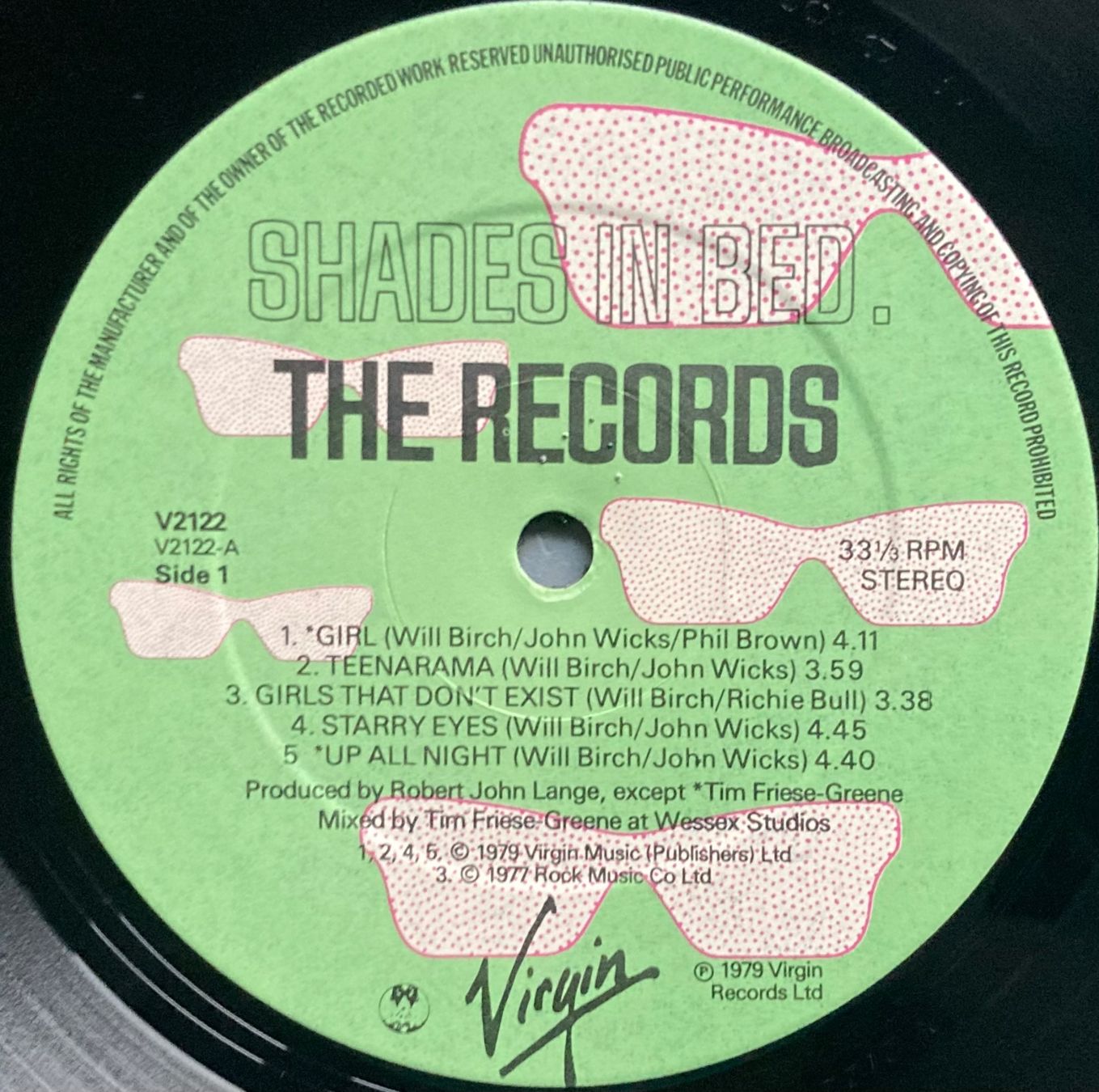 Dischi in vinile: THE RECORDS - SHADES IN BED – Usato da Poliez-Pittet venduto da Newtown-Records 2