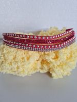 Armband Rot mit Strasssteinen ❤️🍀