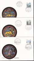 3 FDC 686 - 688 Teilserie Einzelmarken Orts-ET 17.2.1983