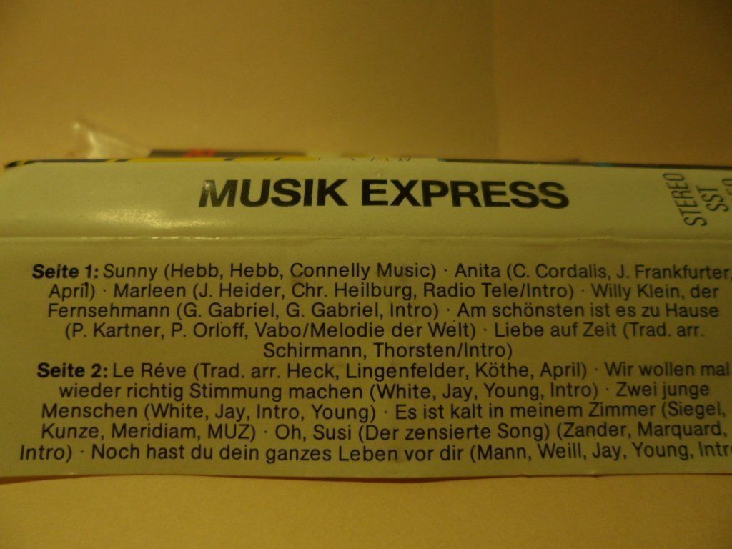 Musicassette: MUSIK EXPRESS – Usato da Langnau i. E. venduto da gf2_29jt 1