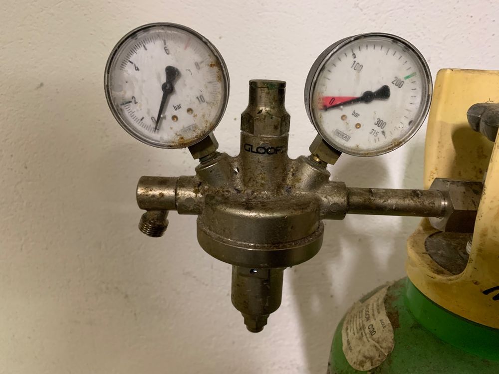 Gasflasche für Stickstoff mit Manometer Kaufen auf Ricardo