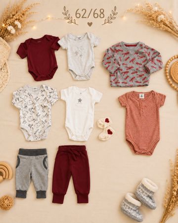 Babykleidung Set rot Grösse 62/68 Top Zustand