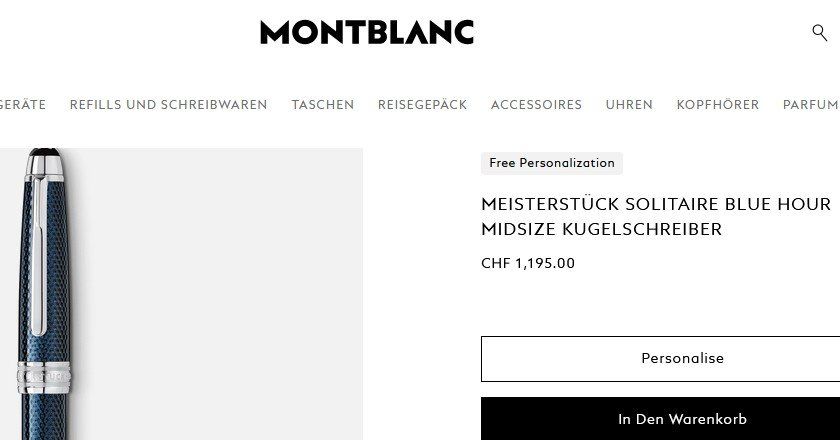 Montblanc Stifte & Marker: Montblanc Meisterstück Solitaire Blue Hour – Neu und originalverpackt aus Collonges von Auganien 2