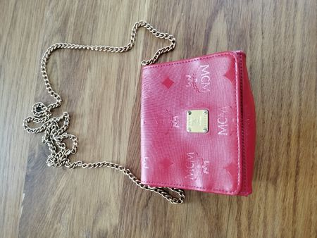 MCM Handykette Tasche Rot – Neuwertig & Top Zustand!