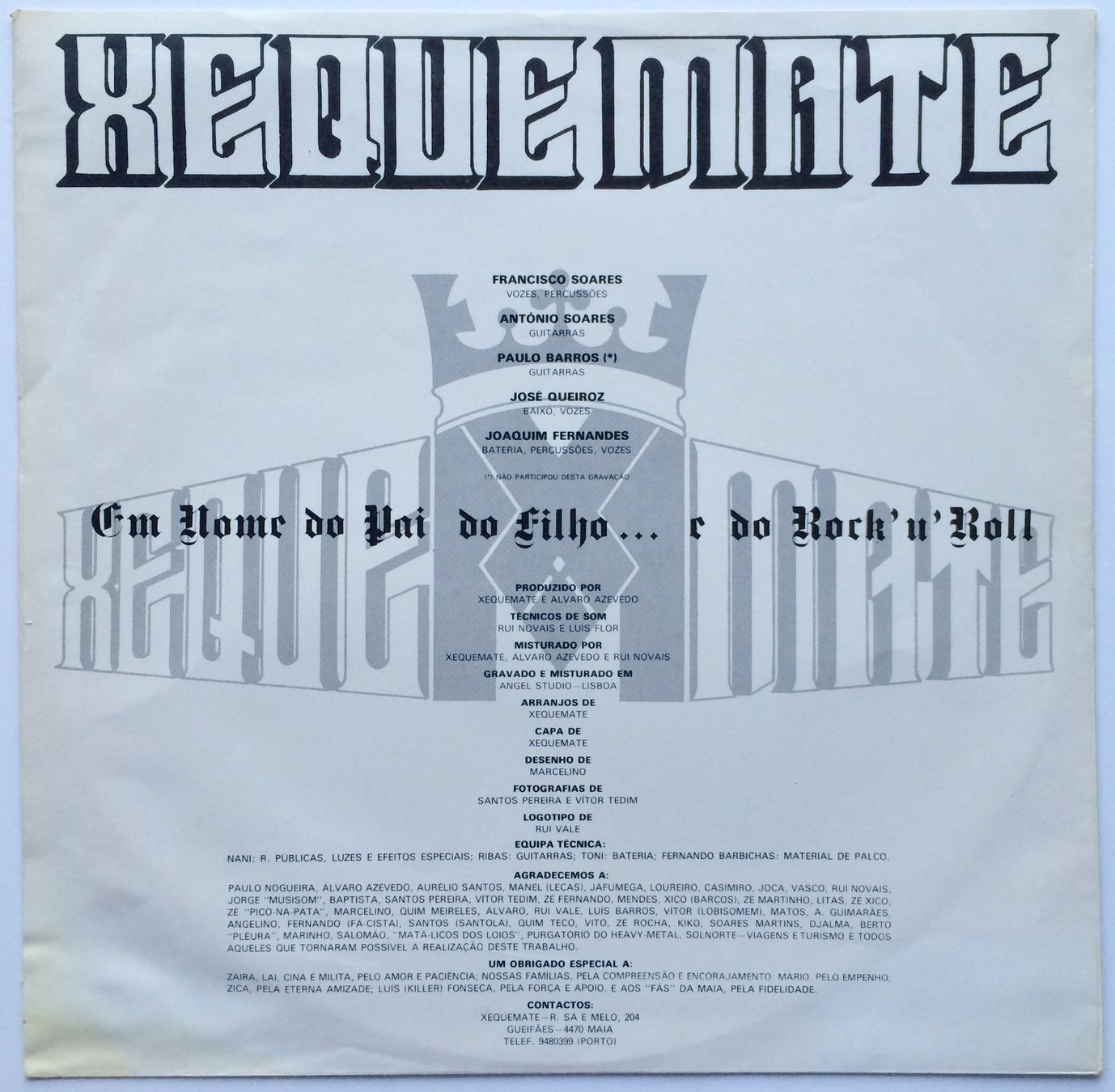 Vinyles: XEQUE MATE - EM NOME DO PAI, DO FILHO E DO ROCK 'N' ROLL – D'occasion à Bottens par hotter-than-hell 2