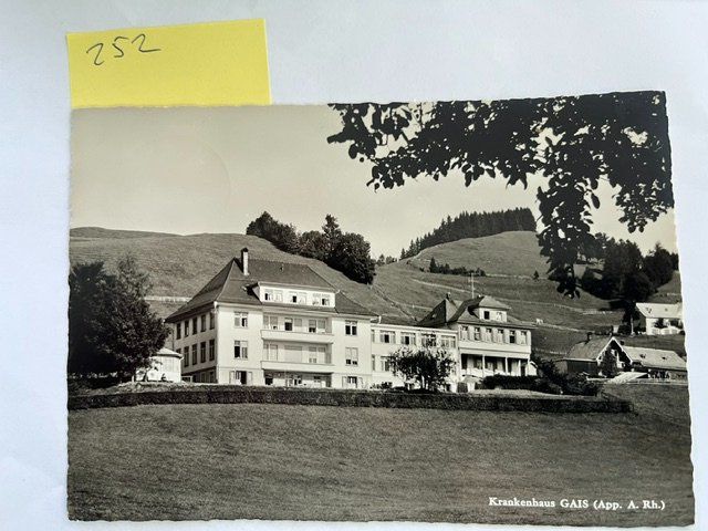 Cartoline postali: Postkarte Krankenhaus GAIS; 1963 – Usato da Niederwil AG venduto da dahu75