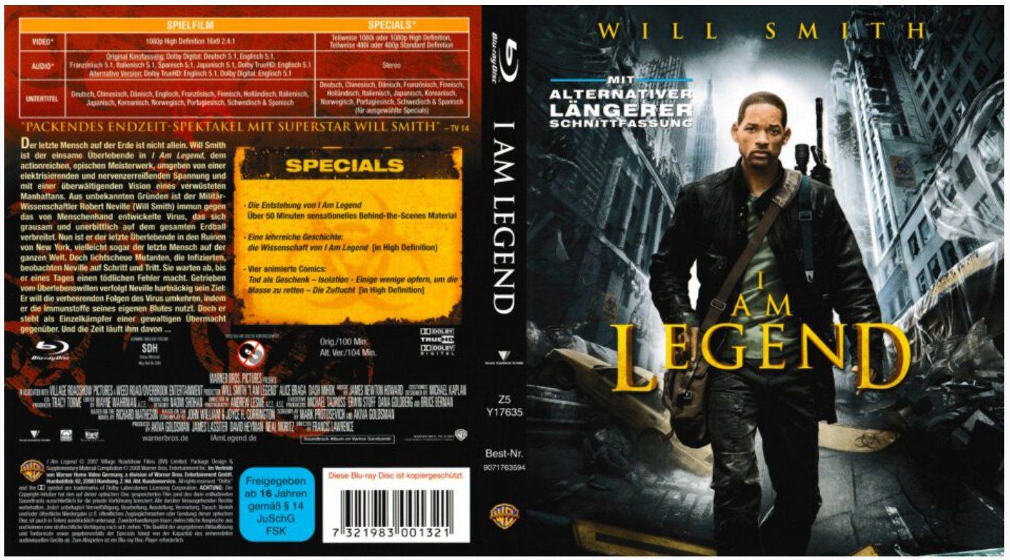 Alle DVDs: I Am Legend (Blu-ray Disc) – Neu und originalverpackt aus Au ZH von Comeback_Q