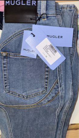 Jeans Mugler blu modello pantalon taglia 34 nuovo