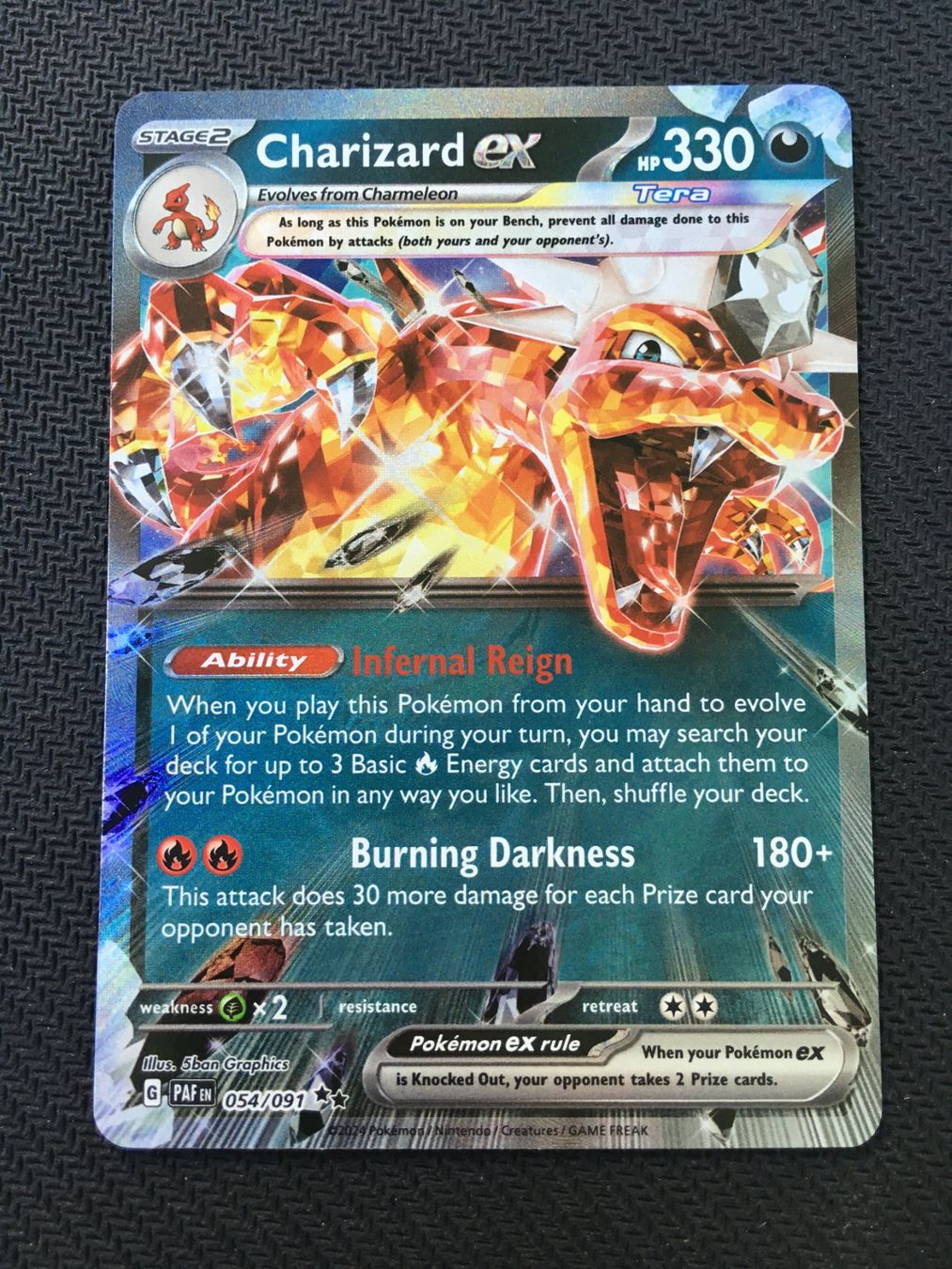 Pokémon Cartes à collectionner: Pokémon - Charizard ex - Paldeas Schicksale - PAF 054 - EN – Neuf (Voir description) à St.Gallen par Punktchen01