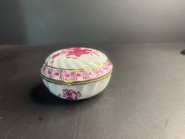 Deckeldose, Porzellan, Vintage, Apponyi Purpur, Handbemalt