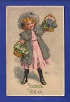 ENFANT - Jeune fille et fleurs - Bonne Fête
