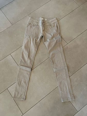 Beige Stretch Hose von OXXY Gr. XS/34 - 230406