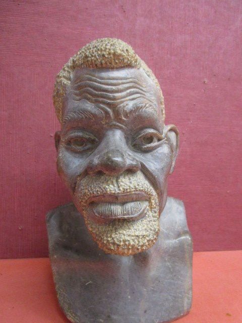 Sculture & Statue: afrikanische Skulptur - Marmor H = 31cm – Usato da Luzern venduto da Horoskop1 2