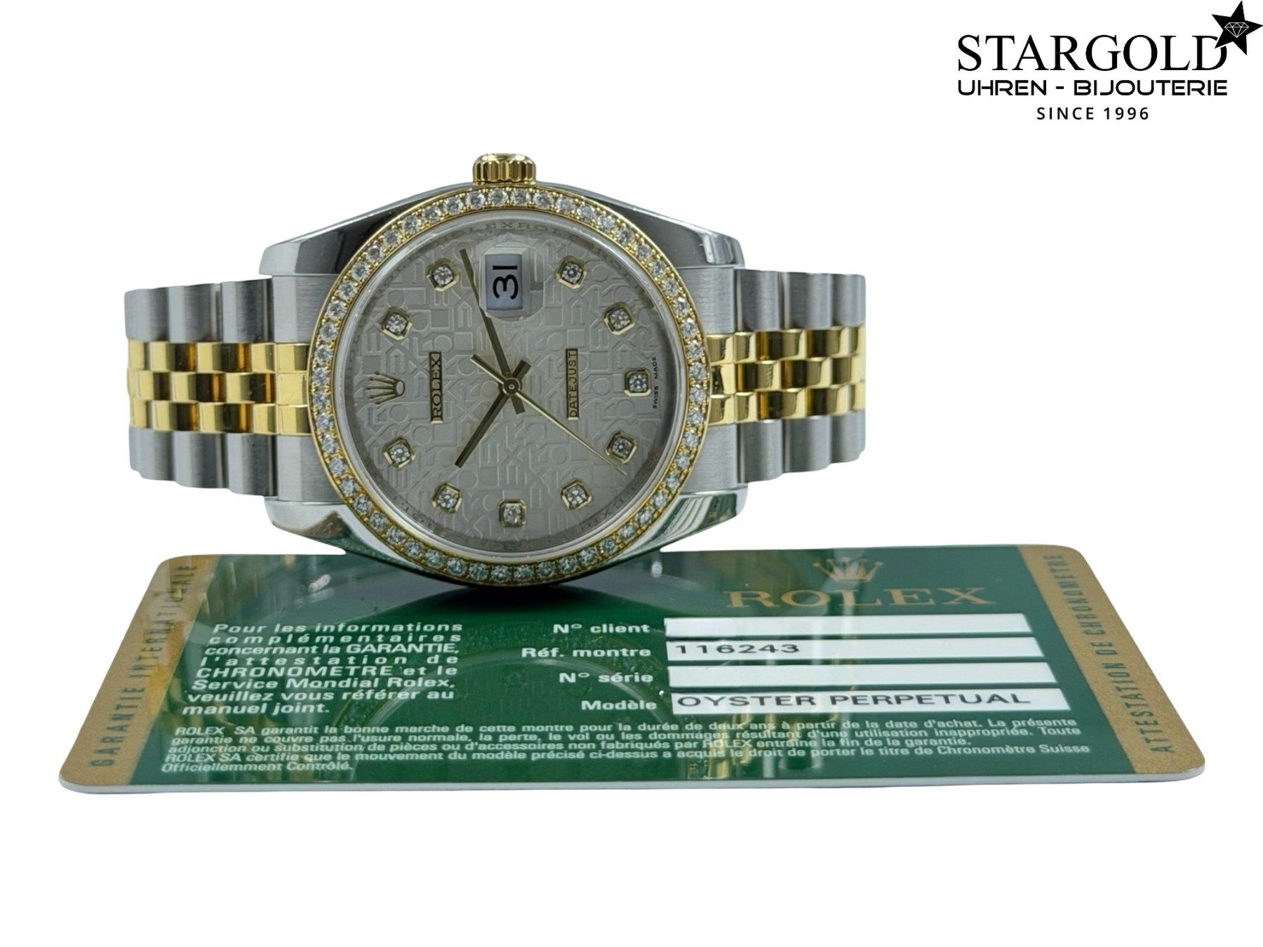 Rolex Orologi: Rolex Datejust 36 mit Diamanten - 116243 – Usato da Zürich venduto da Stargold-Uhren 9