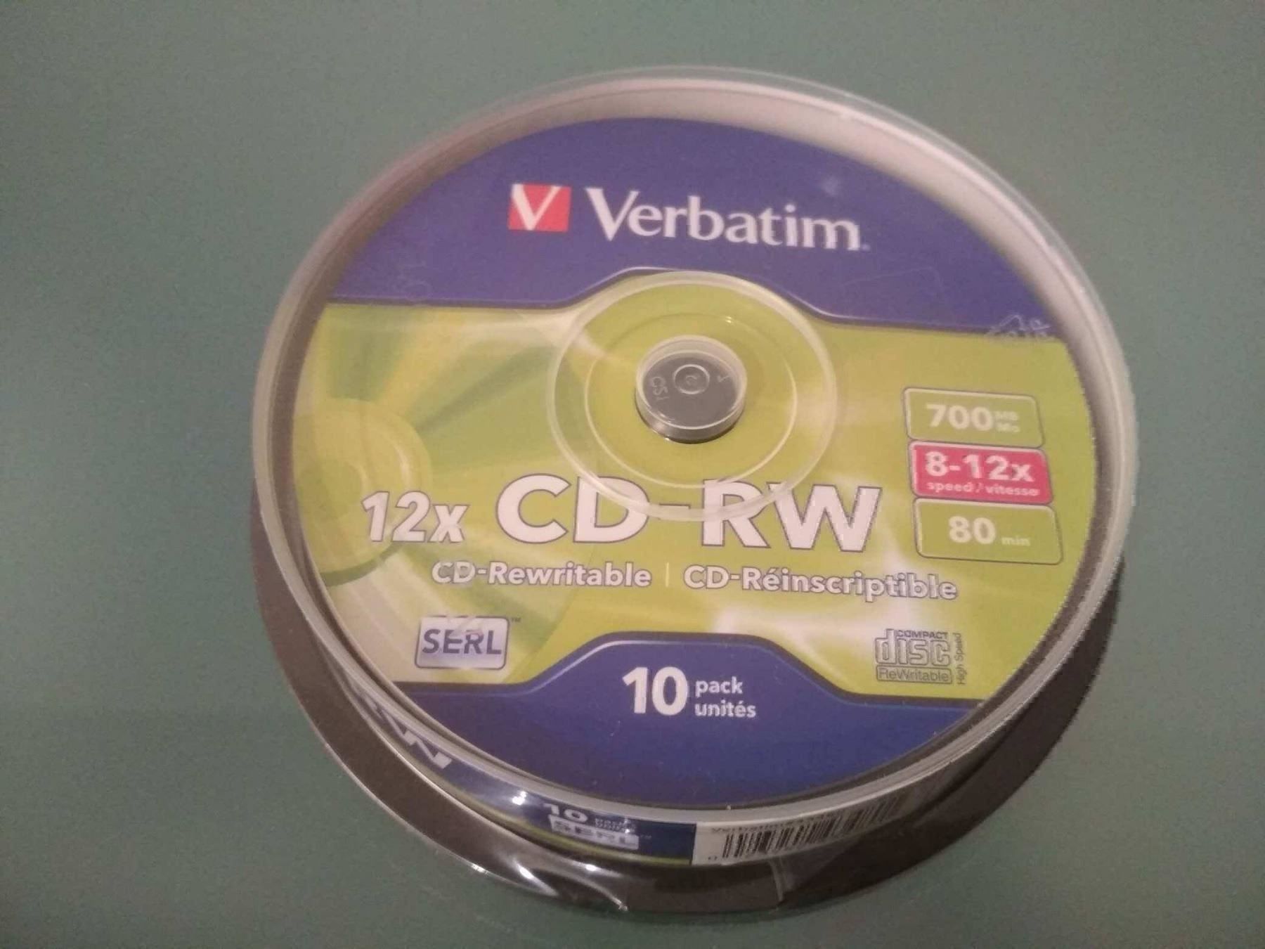 CD & DVD vergini: Verbatim  80MIN/700MB  8-12x 10 Pcs – Nuovo e nell'imballaggio originale da Bäch SZ venduto da Swissy46