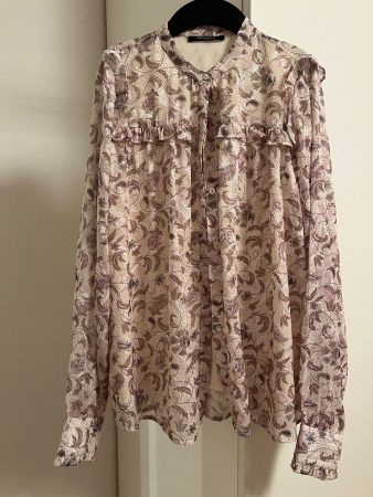 Bruuns Bazaar-Bluse „Florian Plaza" – White Cream