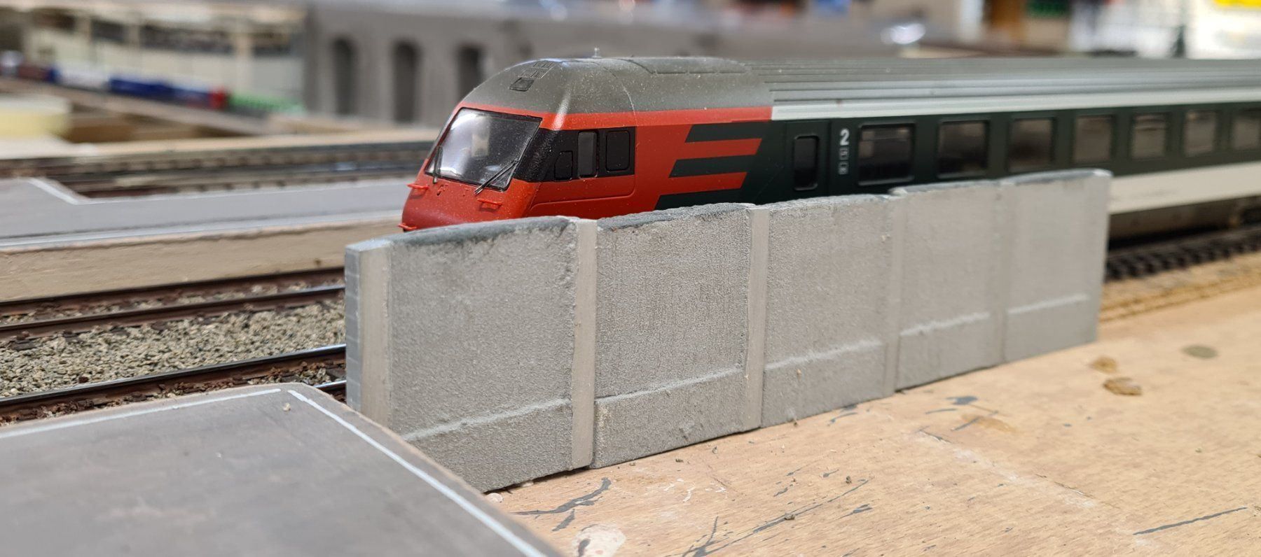 Trains électriques: Mur antibruit type CFF H0 – Neuf (Voir description) à la cibourg par t-m-a 1