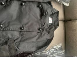 Fabrik Kochjacke Deluxe Damen Schwarz Gr. S - Neu!
