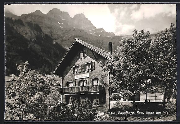 Cartoline postali: Engelberg, Restaurant Ende der Welt, Inh – Usato da Berlin venduto da bartko-reher