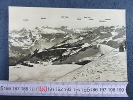 FRONALPSTOCK GEGEN GLÄRNISCH SCHNEE BELEBT 1946 SZ AK
