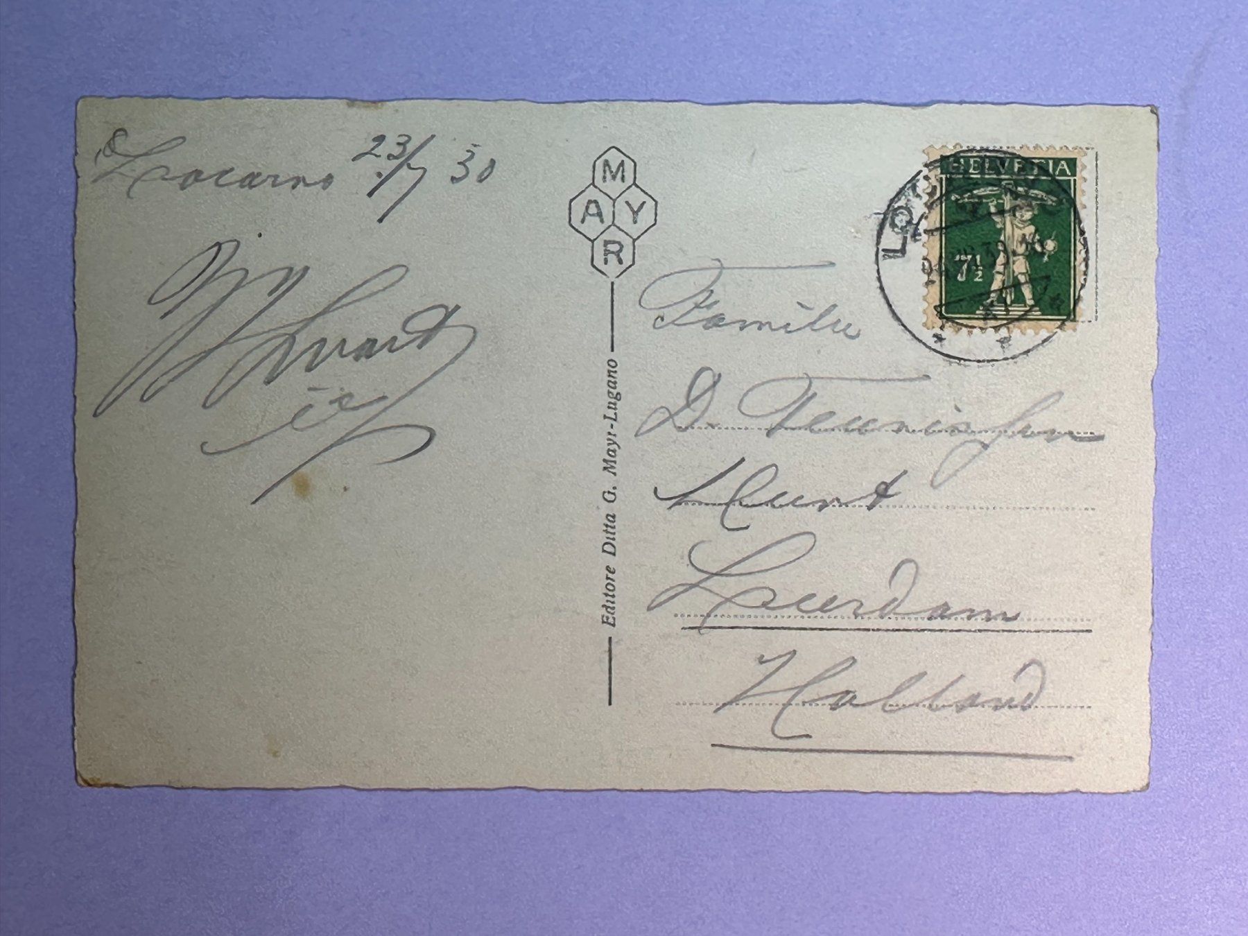 Cartoline postali: Lago di Lugano – Usato da Steg VS venduto da danwer74 1