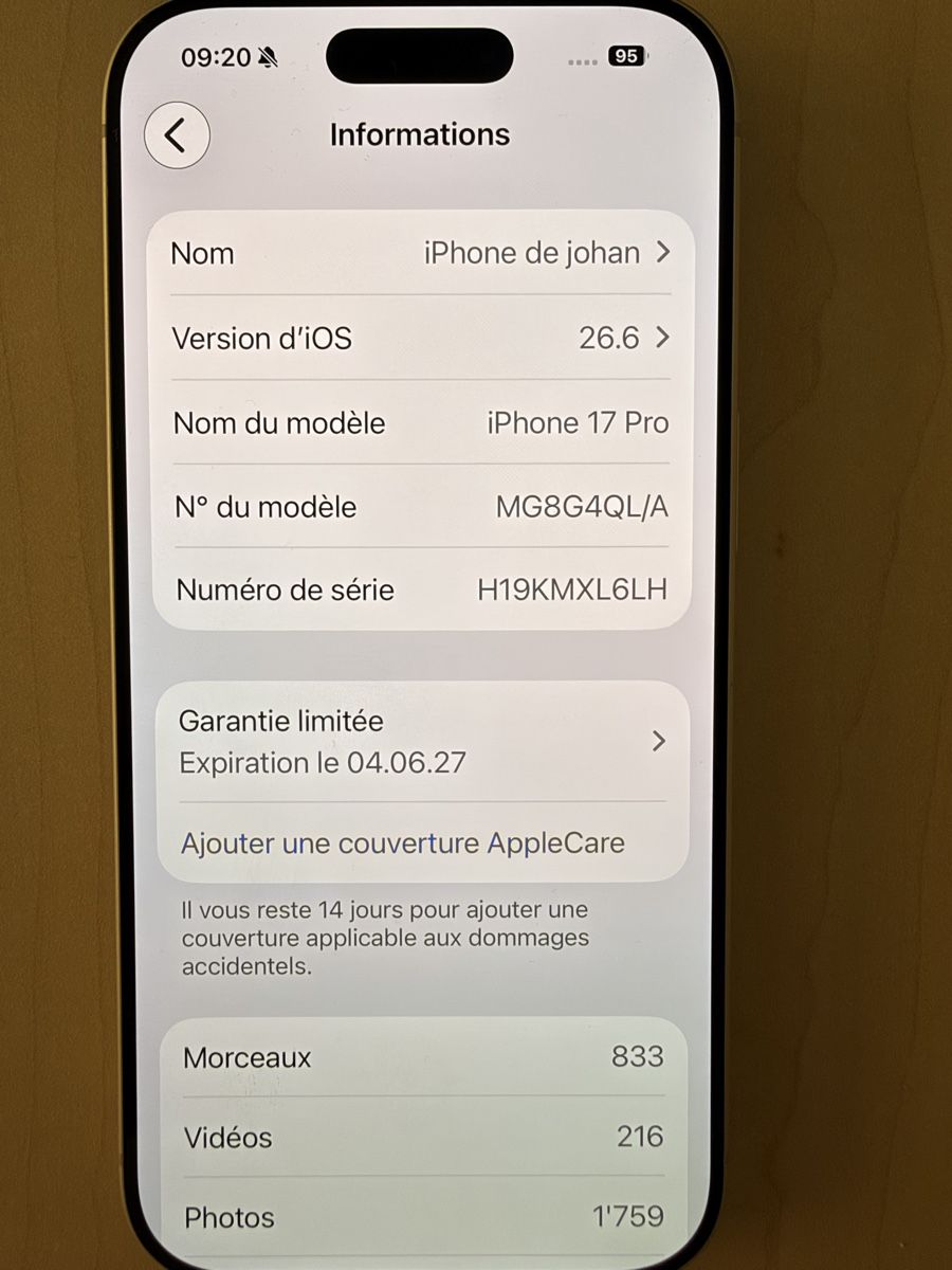 Apple Telefoni cellulari / Smartphones: iPhone 17 pro 256G – Usato da Sion venduto da Johan8899 4