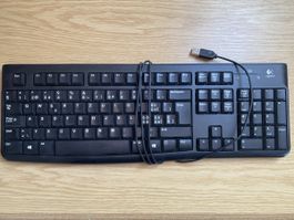 Tastatur Logitech K120 schwarz gebraucht