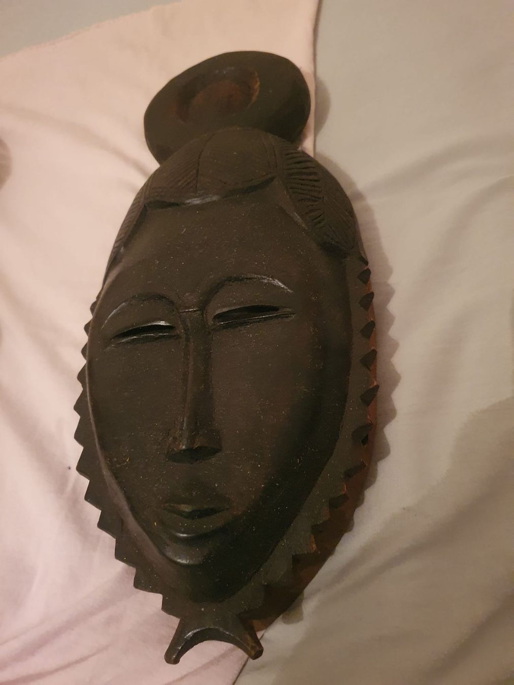Arte internazionale: 2 Masken + 2 Figuren aus Afrika – Usato da Basel venduto da FirstClass4000 4