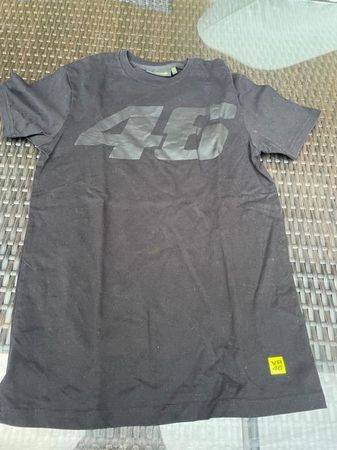 Junge T-Shirt XS Schwarz Valentino Rossi wie NEU 146/152
