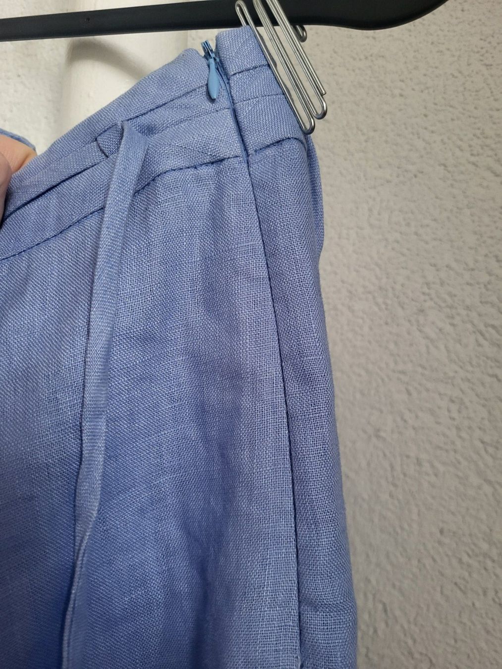 Gonne: 100% Leinenrock Ann LLewellyn M blau – Usato da Basel venduto da Lovintage 3