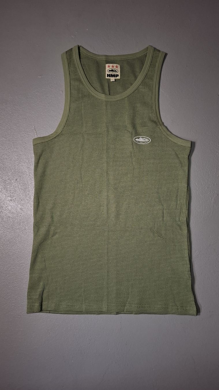 Corteiz T-shirt: Débardeur corteiz HMP olive taille L – Nuovo e nell'imballaggio originale da Le Landeron venduto da rue_k9kg