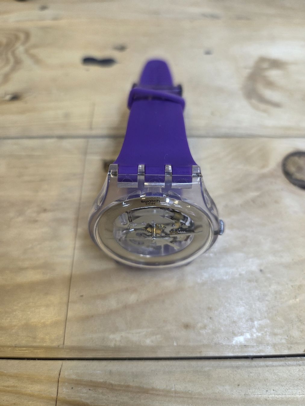Swatch Uhren: Original Swatch New Gent Skeleton Violett  – Gebraucht aus Zug von olx_5shp 6